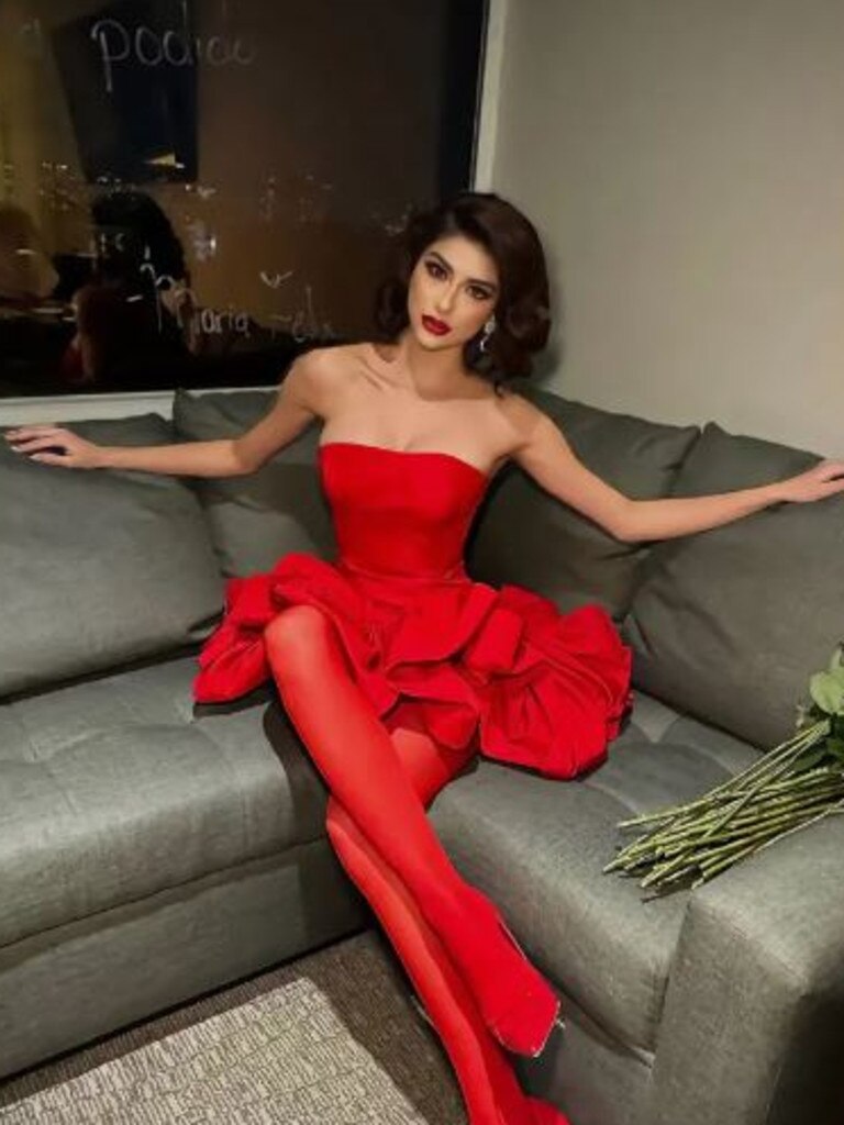 Miss Universe contestant Italy Mora has been expelled from the renowned beauty pageant over a personal matter — with some accusing her of making an unauthorised visit to her boyfriend’s hotel room. Picture: Jam Press