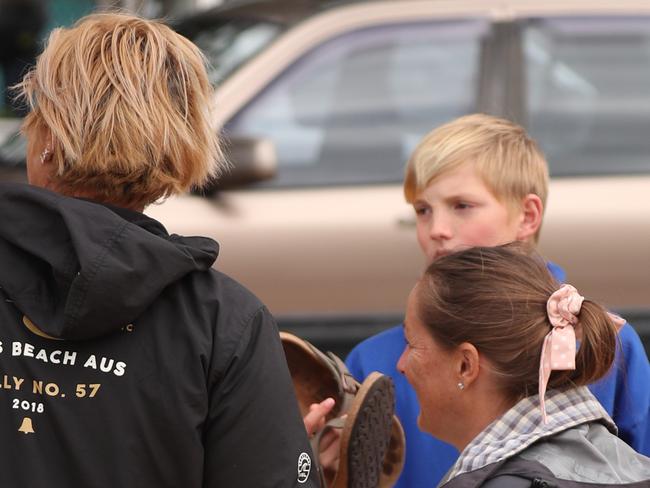 Sam Chaffer, 12, of Warriewood, who alerted his mum Carol Chaffer about the surfer who had gone missing near the stormwater pipe at Collaroy Beach. Picture John Grainger