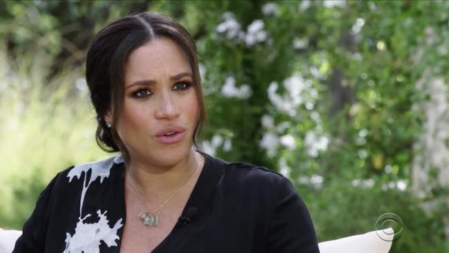 Meghan told Oprah Winfrey her requests for help when she was feeling suicidal were ignored by palace staff. Picture: CBS