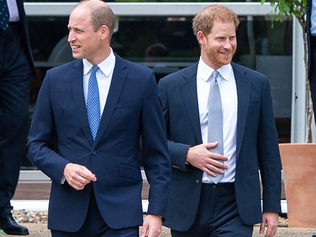 Prince William and Prince Harry were cordial for the occasion. Picture: Dominic Lipinski / POOL / AFP.