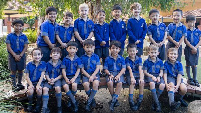 Churchie Reception H: Back row: Azaan, Jai, Victor, Porter, Ryan, Jayden, Hugo, Calvin, Benjamin and Aiden. Front row: Hudson, Flynn, Damian, Carter, Gyan, Harvey, Nicholas and Luka. PHOTO: Supplied