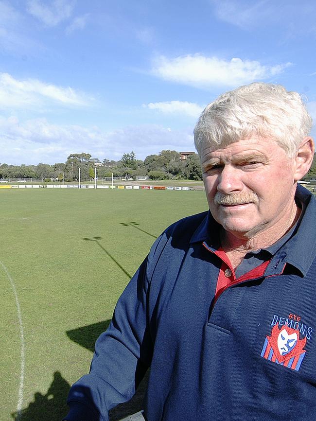 Mick O'Rourke at Rowley Reserve.