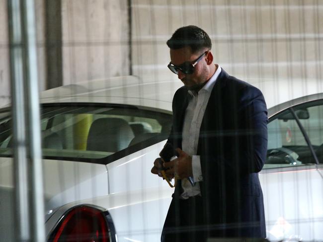 Salim Mehajer arrives at what would be the last council meeting before he and his fellow councillors were suspended. Picture: Jonathan Ng