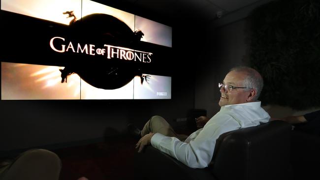 Scott Morrison is all about the White Walkers and Jon Snow. Picture: Gary Ramage