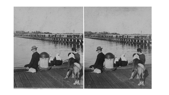 A lazy day at St Kilda Pier. Picture: State Library of Victoria