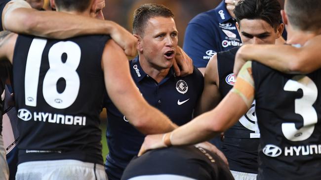 Brendon Bolton is confortable with his current arrangement with the Blues. Picture: AAP