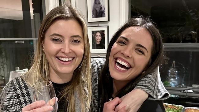 Sisters Holly Candy and Olympia Valance in Melbourne in 2023. Picture: Instagram.