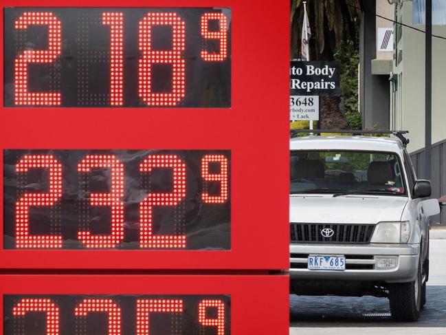 Petrol prices have been skyrocketing across the country. Picture: Tony Gough