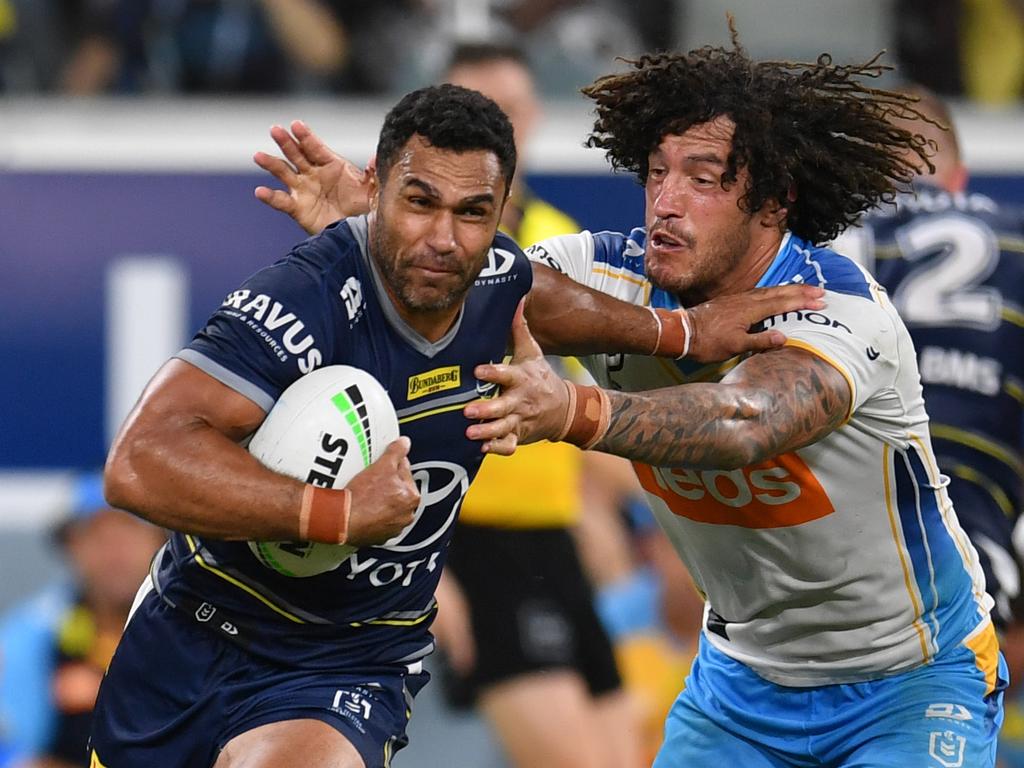 North Queensland Cowboys against Gold Coast Titans.