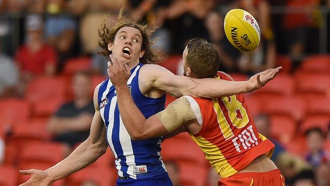 Ben Brown kicked four goals in North Melbourne’s win over Gold Coast last week. Picture: Getty Images