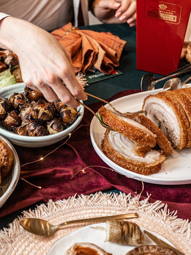 The porchetta and Yorkshire pudding. Picture: Supplied