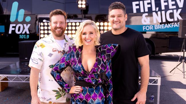 Nick Cody, Fifi Box and Brendan Fevola.