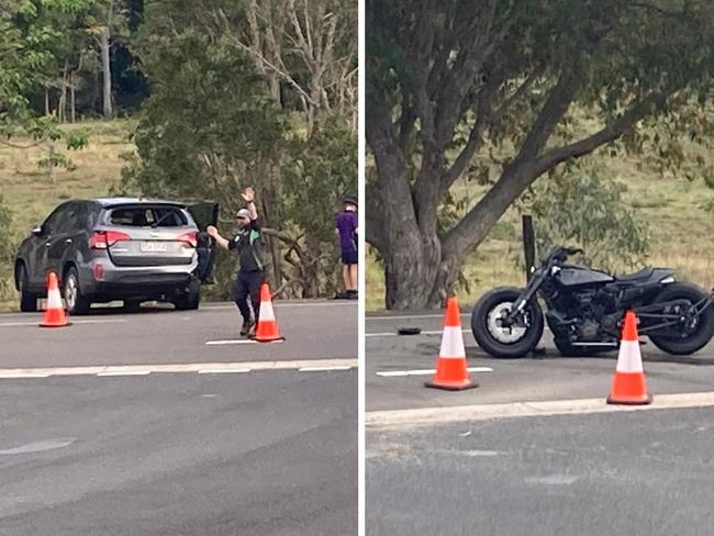 A young motorbike rider has been rushed to hospital in a critical condition after emergency services rushed to two crashes in less than two hours.Â Photos: Elizabeth Neil