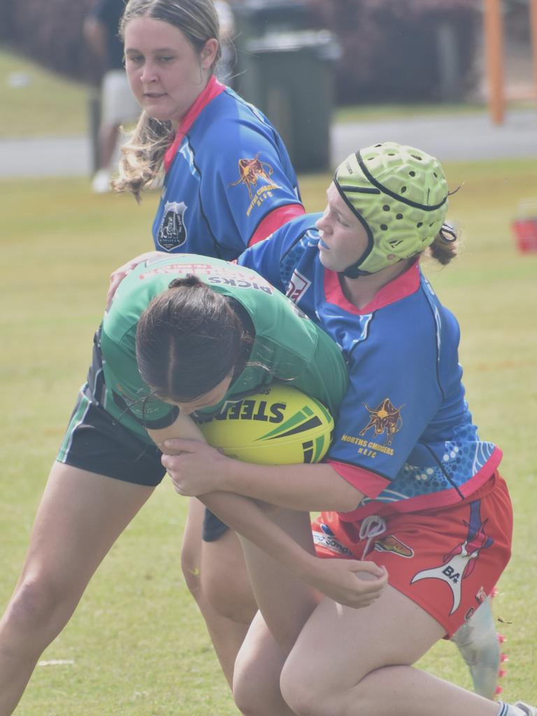 Faces of the CQ Capras under-17 and under-19 girls open trials at St Brendan's College, Yeppoon, on November 16, 2024.