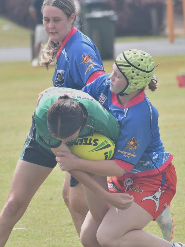 Faces of the CQ Capras under-17 and under-19 girls open trials at St Brendan's College, Yeppoon, on November 16, 2024.