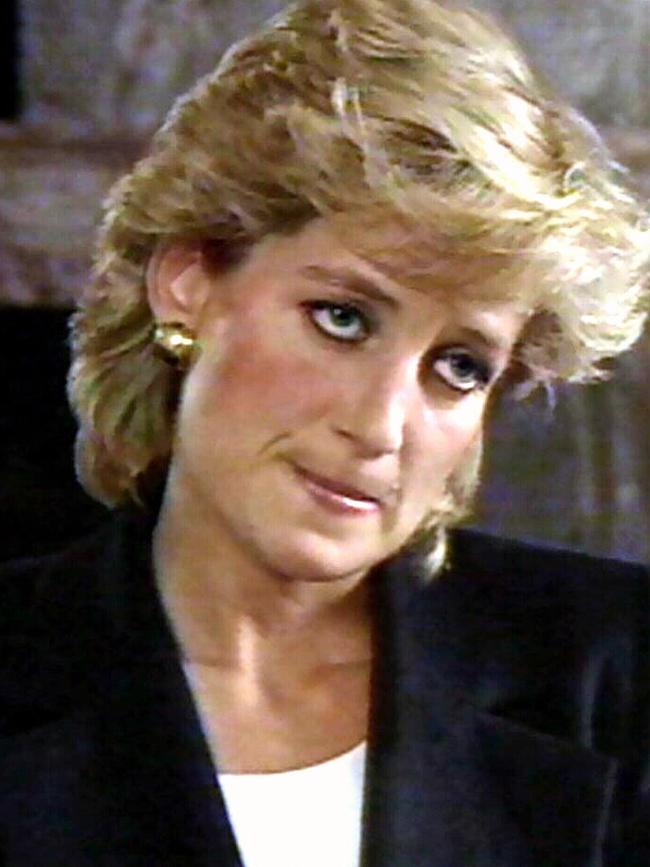 Diana Princess of Wales during her interview with Martin Bashin in 1995.