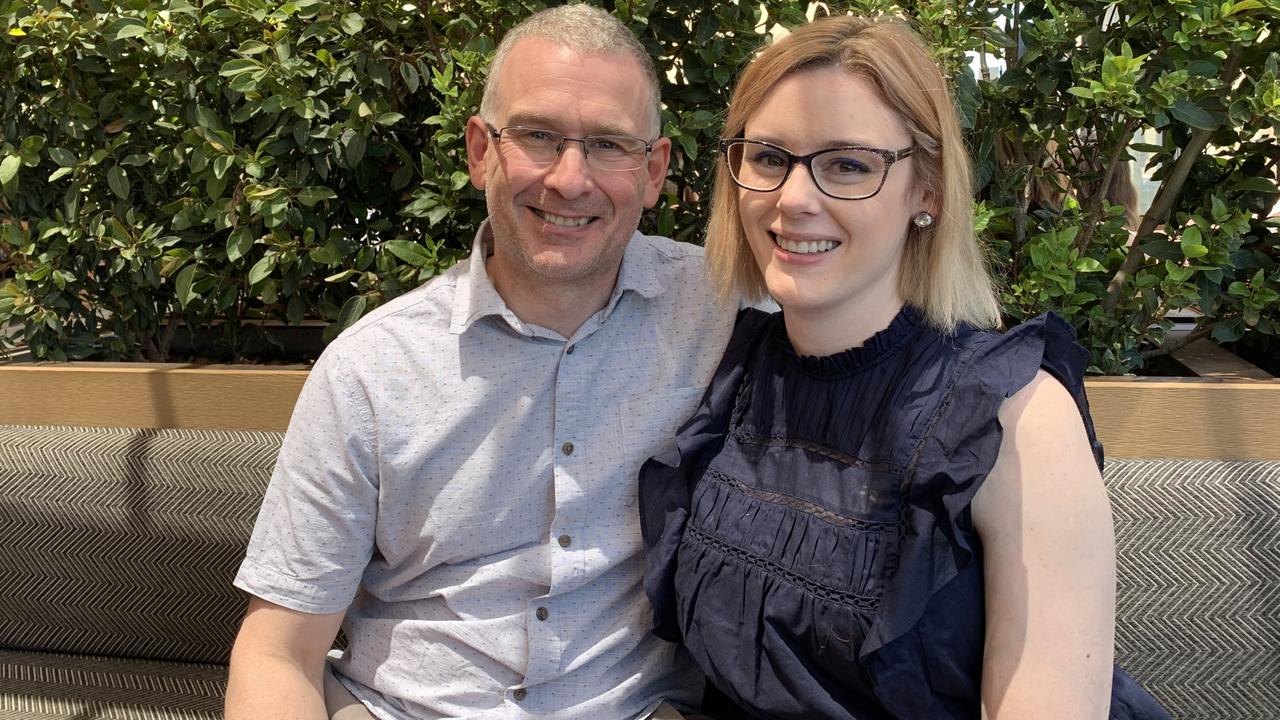 NT ICAC Commissioner Michael Riches with his now-estranged wife Jen Riches. Picture: Supplied