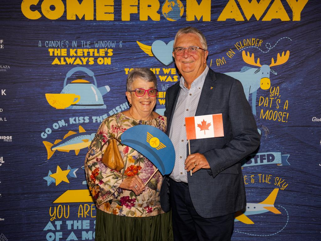 Fran and Mark Osborne at the opening night function for The Empire's Come From Away at The Rock, Friday, March 14, 2025. Picture: Hey Media