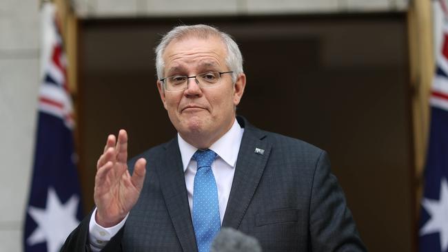 Scott Morrison in Canberra on Thursday. Picture: Gary Ramage