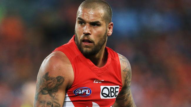 Lance Franklin. Picture: Toby Zerna