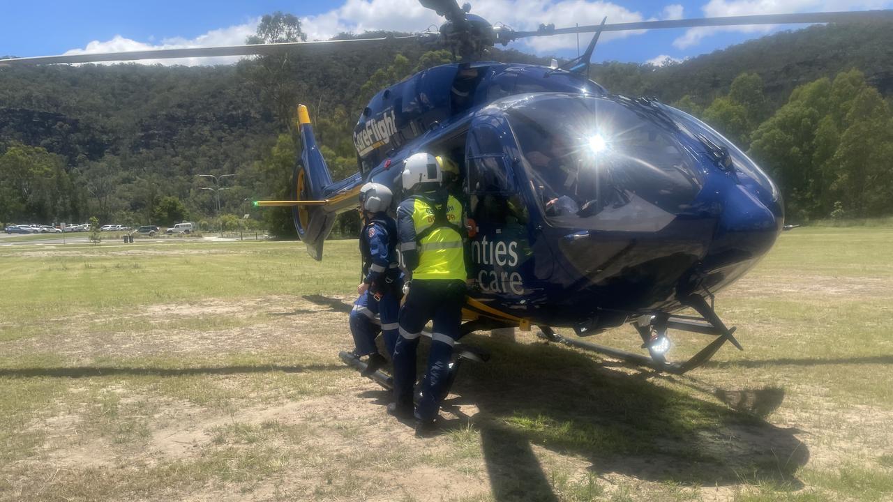 The toddler remains in a stable condition. Picture: Supplied/ CareFlight