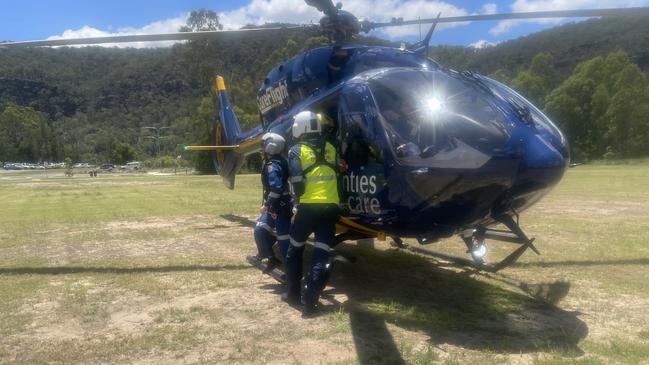 The toddler remains in a stable condition. Picture: Supplied/ CareFlight