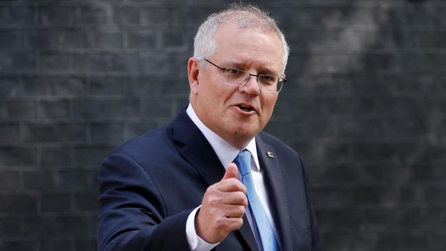 Scott Morrison’s approval ratings showed signs of improvement, with a two-point rise to 48 per cent among those satisfied with his performance as Prime Minister. Picture: AFP