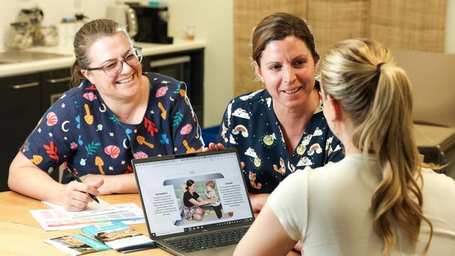 Inklings nurses Erin McSorley and Ashley Johnson. Picture: Russell Millard