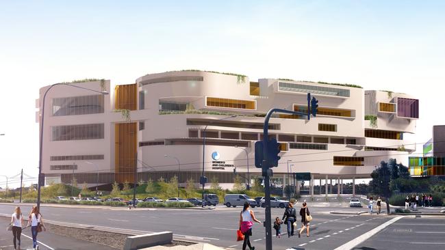 An artist’s impression of the proposed new Women's and Children's Hospital.