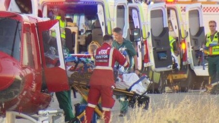 A mother and daughter died in a horrific car crash near Everard Central in South Australia's Mid-North just after 5pm on October 31, 2023. Picture: 7NEWS