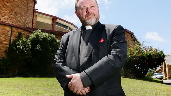 Gosford Anglican Church’s Father Rod Bower said the protest was unacceptable. Picture: Peter Clark
