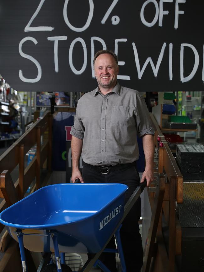 ‘Outside of Bunnings there is not a future’: Geoff Witzgall. Picture: David Swift