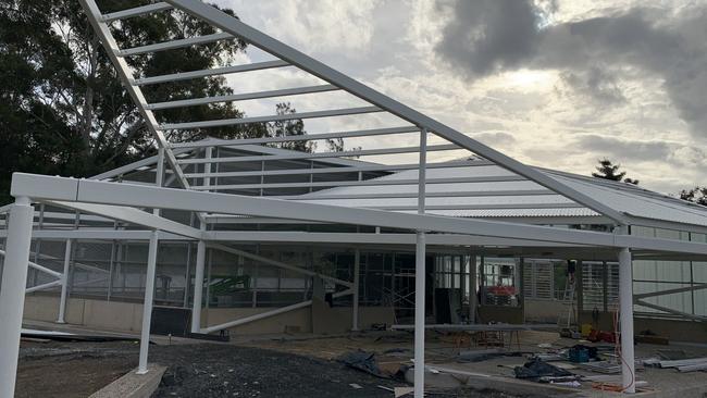 The new glasshouse at the Botanic Garden in Coffs Harbour is nearing completion.