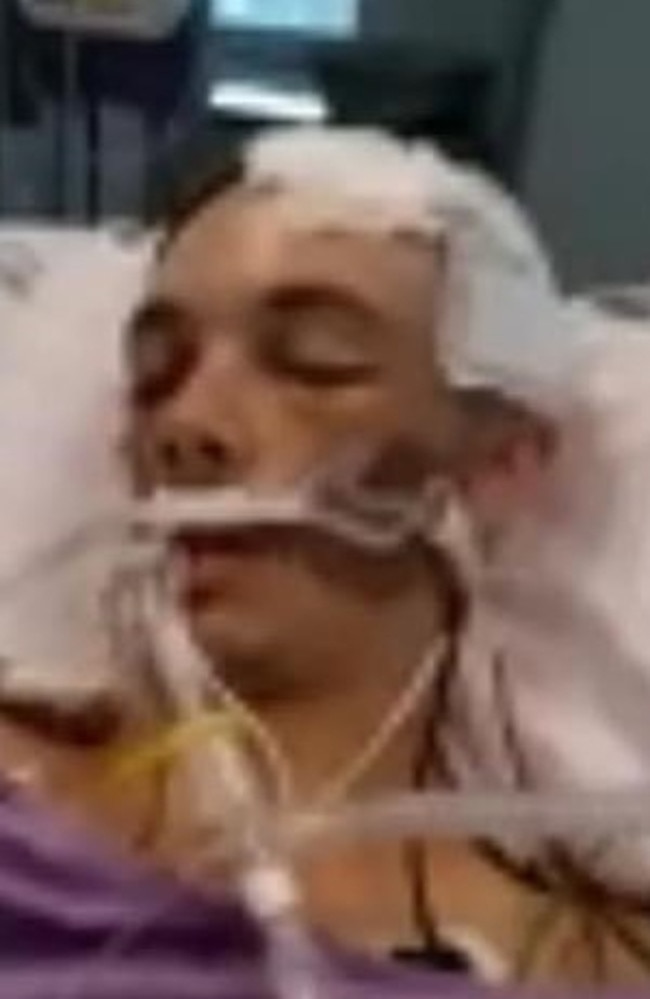 Christian Mackay in intensive care after the attack.