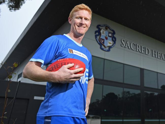 29/09/20 - Jared Shattock is likely to retire after playing for Sacred Heart OC against Tea Tree Gully in the amateur football div two grand final this Saturday.Picture: Tom Huntley