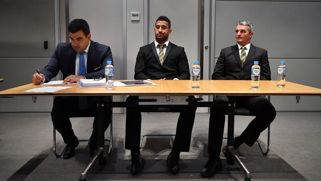 Kikau fronts the judiciary on Tuesdaynight. Photo: AAP Image/Joel Carrett