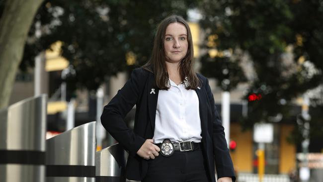 AFP Child Protection Officer Constable Emily McFarlane. Picture: John Appleyard