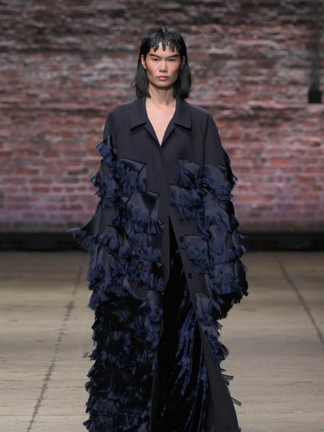 A model on the runway at the Fforme all RTW 2025 fashion show as part of New York Fashion Week. Picture: Getty Images