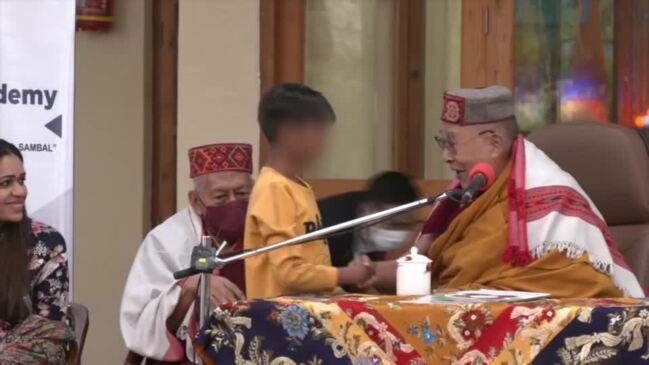 Dalai Lama apologizes after video asking boy to ‘suck my tongue’