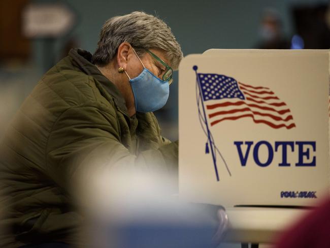 After a record-breaking early voting turnout, Americans head to the polls today, the last day to cast their vote for incumbent US President Trump or Democratic nominee Joe Biden. Picture: AFP