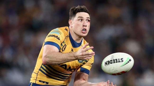 Mitchell Moses has likely done enough to secure a NSW Blues recall, after a dominant performance against the Bulldogs. Picture: Getty Images.