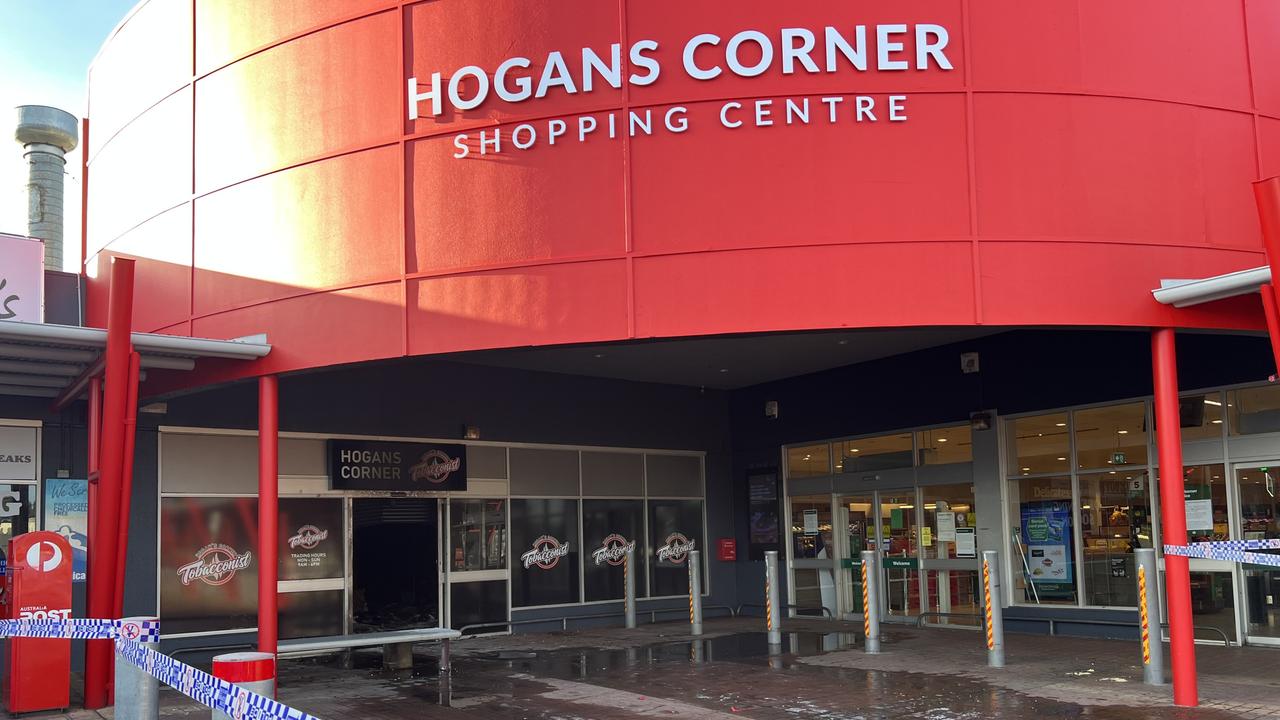 Emergency services attended the Hogans Corner Shopping Centre after reports of a fire. Picture: Supplied