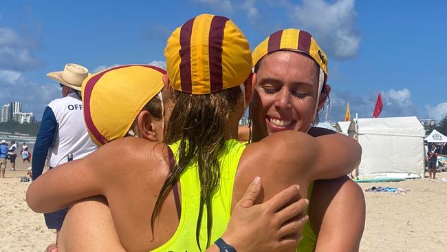 The silver medal winning Newport team after the board relay. Pic: HarvPix