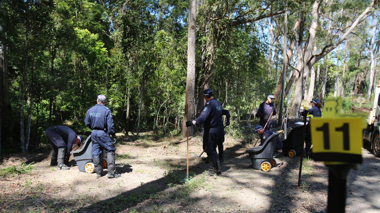 NSW Police officers search bushland on Tuesday. Picture: NSW Police
