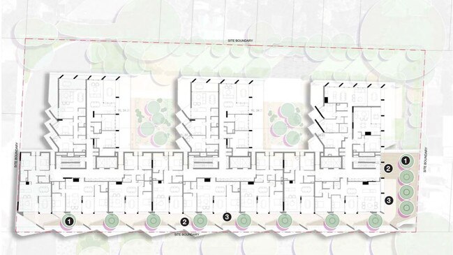 The shape of the proposed development.