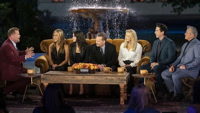 Pictures of the 'Friends' reunion. Picture: Warner Bros Entertainment Inc/Binge