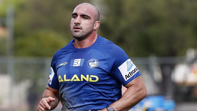 Veteran Tim Mannah has put on 4kgs. (Richard Dobson)