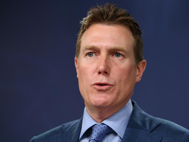 Attorney General Christian Porter addresses media in Sydney, Thursday, December 13, 2018. The Prime Minister Scott Morrison says Australia needs a dedicated new law that makes religious discrimination illegal, in order to protect freedom. (AAP Image/Dan Himbrechts) NO ARCHIVING