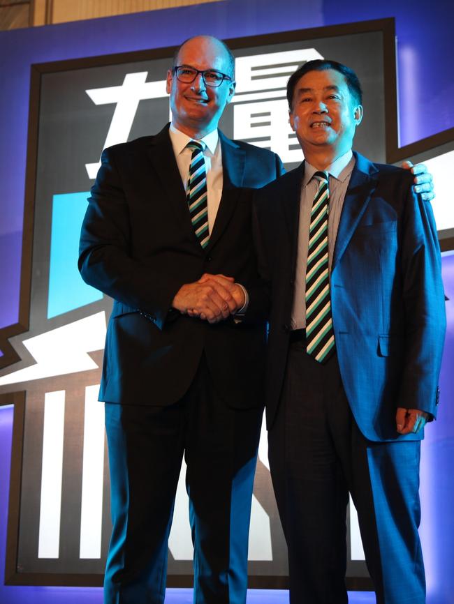 Port president David Koch and Gui Guojie