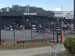 Fire inside Gold Coast Harley Davidson store. Picture: Google Maps